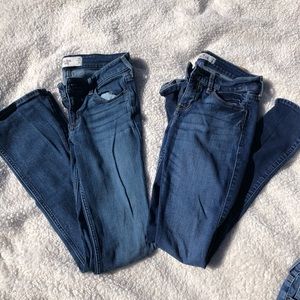 2 pair of hollister jeans